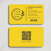 Add Your Logo Social Media QR Code Corporate