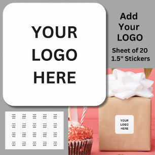 Add Your Logo, Square Sticker