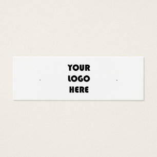 Add Your Logo Stud Earring Display Card