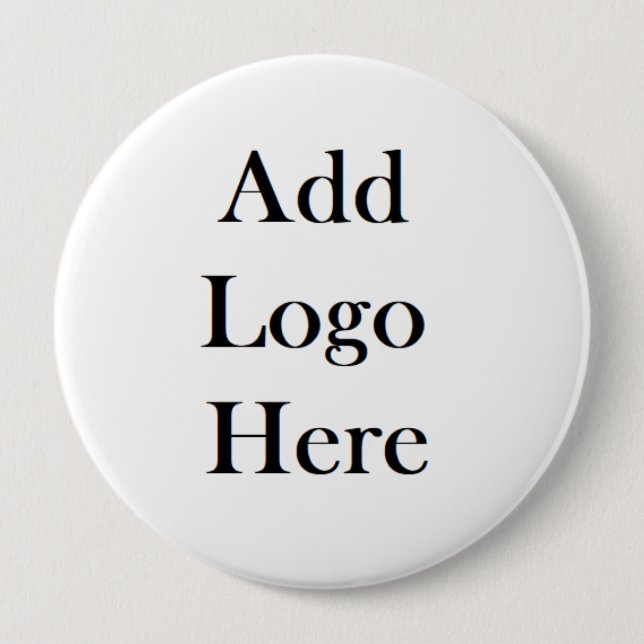 Add Your Logo to this 4 Inch Round Button (Front)