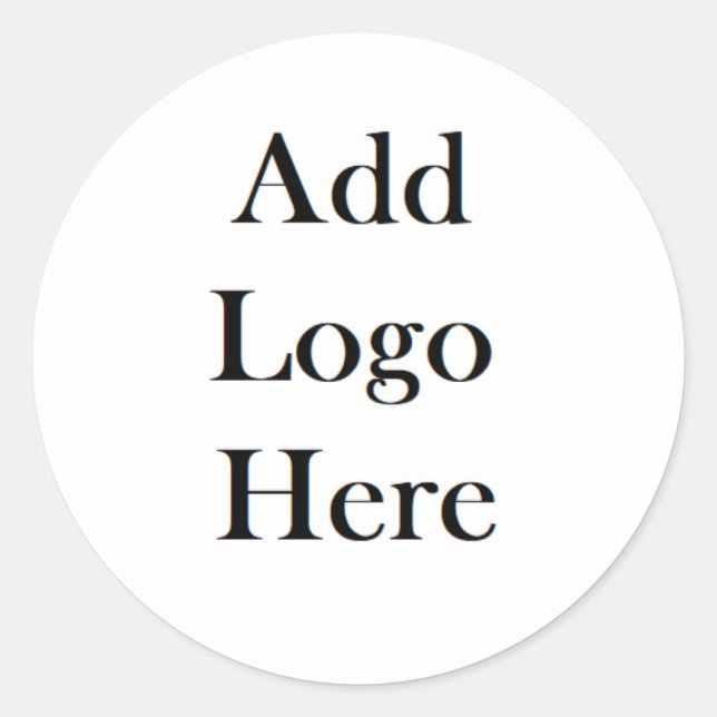 Add Your Logo to this Classic Round Sticker (Front)