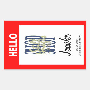 Add Your Logo to this Custom Name Tag