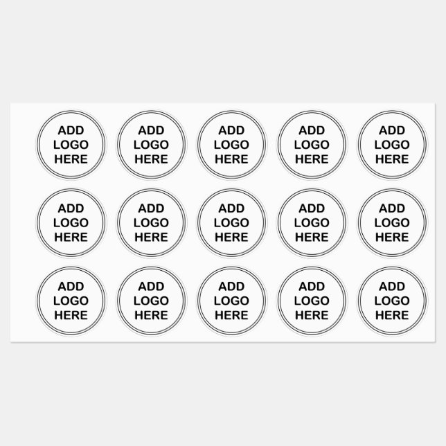 Add Your Logo Waterproof Sticker Labels (Sheet)