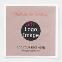Add Your Logo Wedding Dusty Rose Hue Art