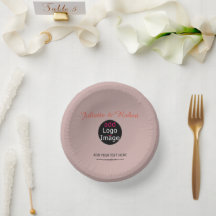 Add Your Logo Wedding Dusty Rose Hue Art  