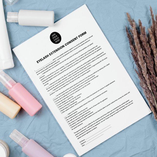 Add Your Logo White CONSENT FORM Flyer (Creator Uploaded)