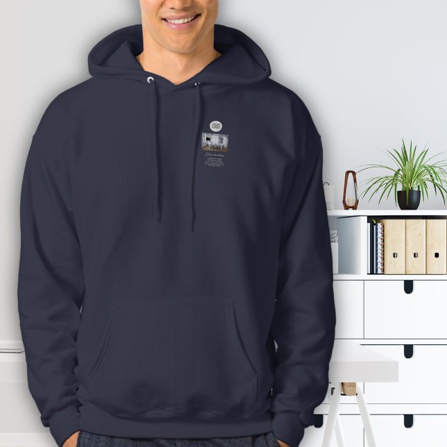 Add your Logo with Custom Text and Photo Promotion Hoodie (Creator Uploaded)