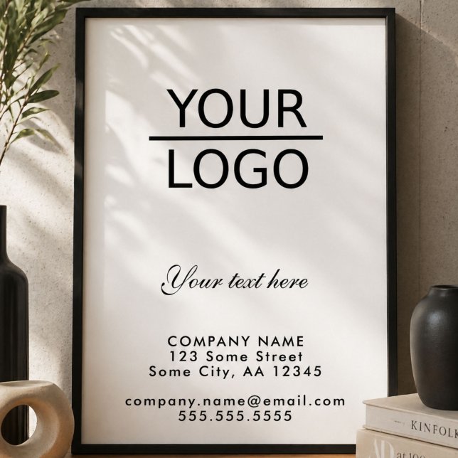 Add your Logo with Custom Text Business Promotion Poster (Creator Uploaded)