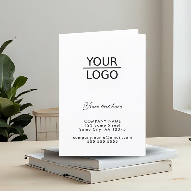 Add your Logo with Custom Text Company  Thank You Card (Creator Uploaded)