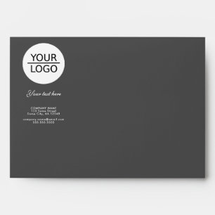 Add your Logo with Custom Text Promotion Grey Envelope