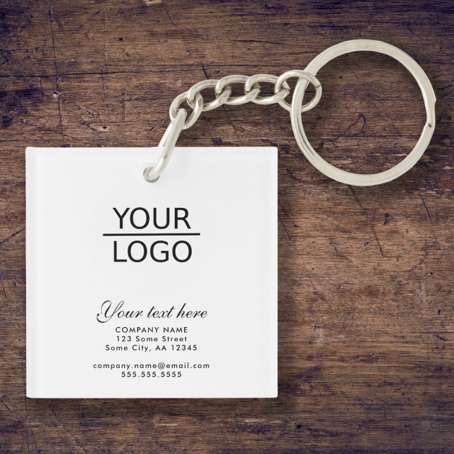 Add your Logo with Custom Text Promotion Keychain (Creator Uploaded)