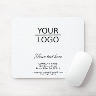 Add your Logo with Custom Text Promotion Mouse Pad