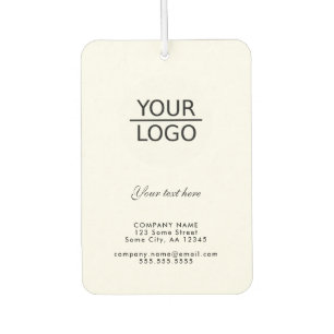 Add your Logo with Custom Text Promotional Air Freshener