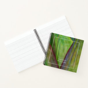 Add Your Name Agave Plant Detail Notebook