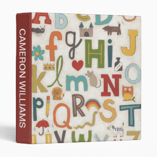 Add Your Name Alphabet Soup Binder