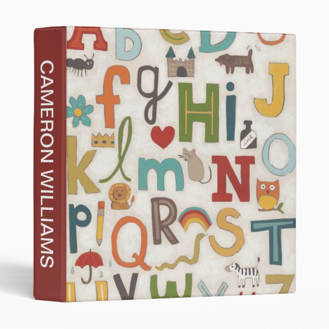 Add Your Name | Alphabet Soup Binder (Front/Spine)