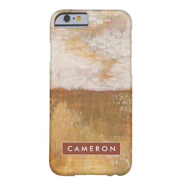 Add Your Name | Amber Horizon Abstract Print Case-Mate iPhone Case (Back)