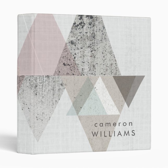 Add Your Name | Amuse II | Geometric Modern Binder (Front/Spine)