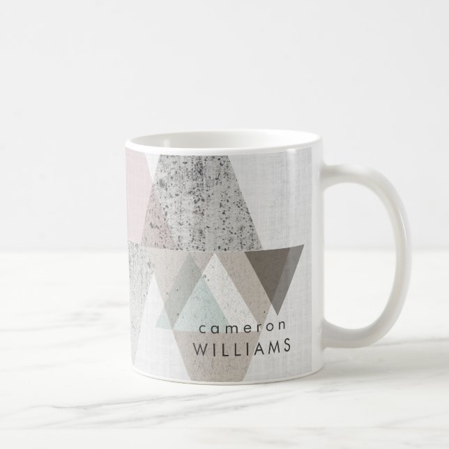 Add Your Name | Amuse II | Geometric Modern Coffee Mug (Right)