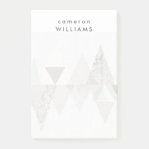 Add Your Name Amuse II Geometric Modern Post-it Notes