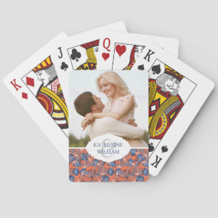 Add Your Name Anchor And Jellyfish Pattern Playing Cards