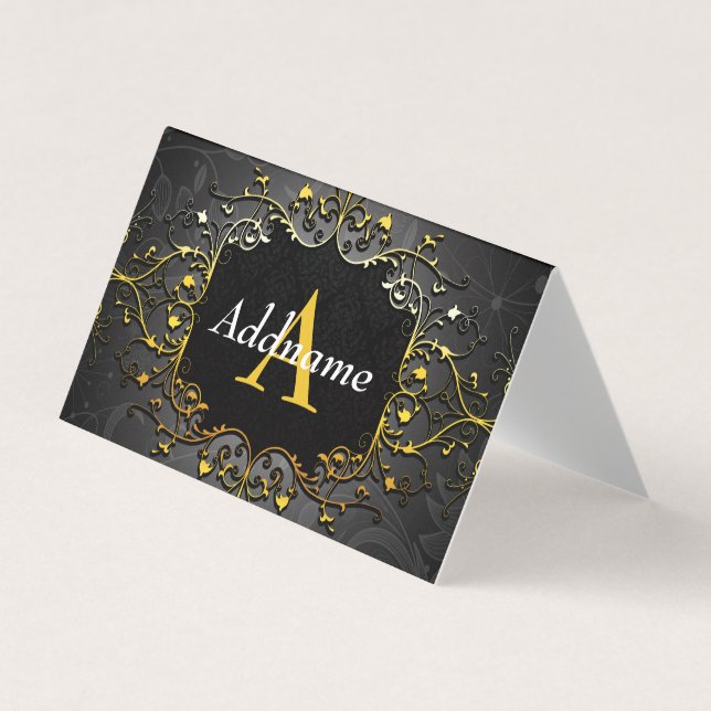 Add your name and initial business card (Front)