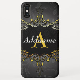 Add your name and initial iPhone XS max case