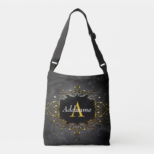 Add your name and initial crossbody bag (Front)