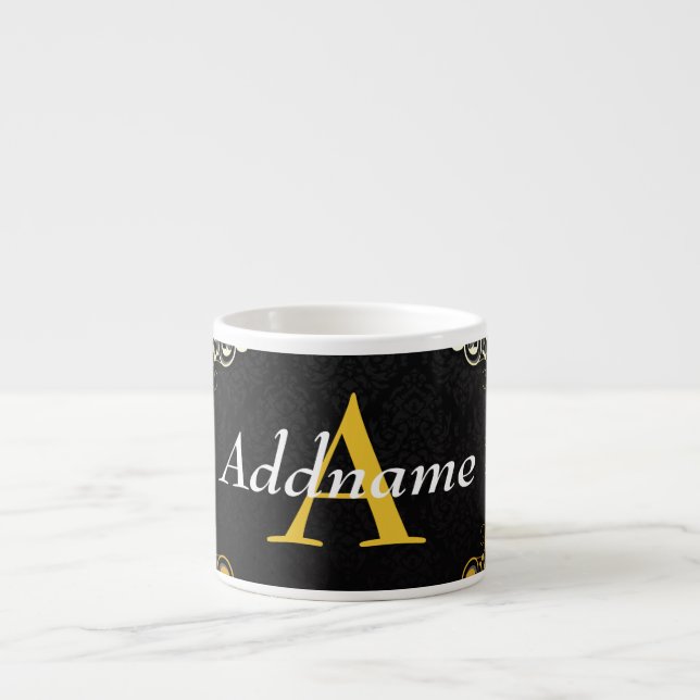 Add your name and initial espresso cup (Front)