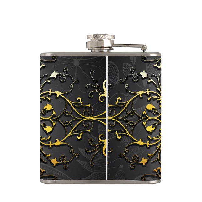 Add your name and initial hip flask (Back)