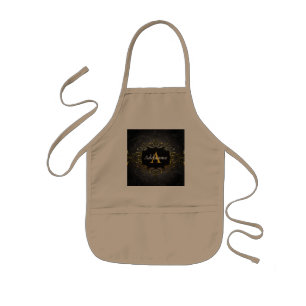 Add your name and initial kids apron