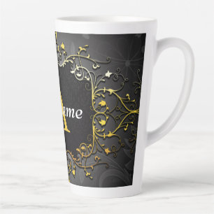 Add your name and initial latte mug