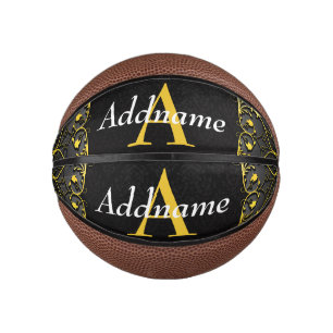 Add your name and initial mini basketball