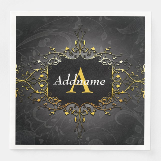 Add your name and initial napkin (Front)