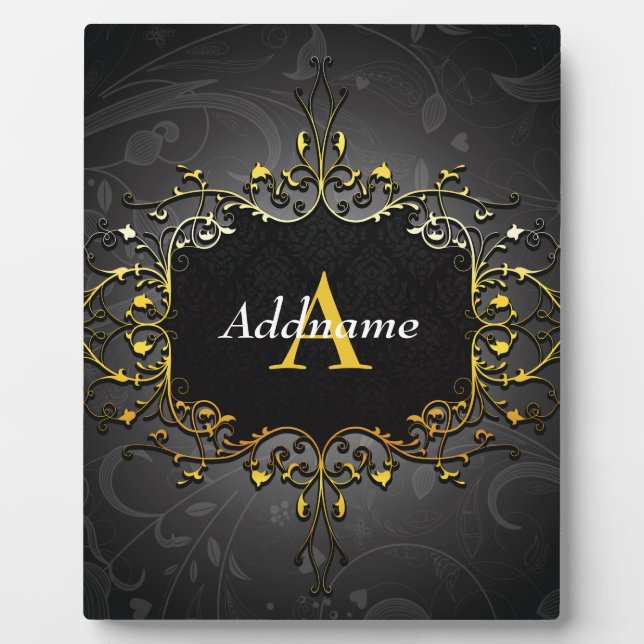 Add your name and initial plaque (Front)