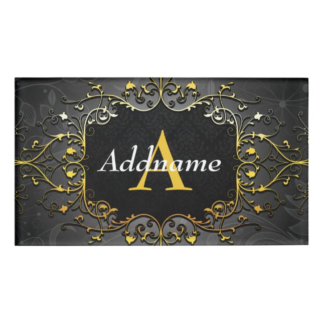 Add your name and initial tag (Front)