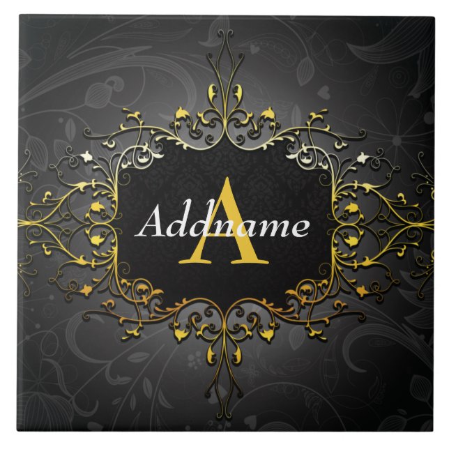 Add your name and initial tile (Front)