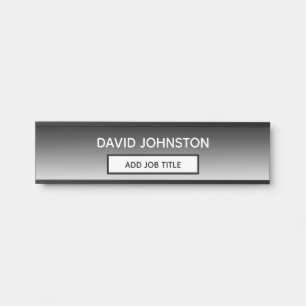 Add your name and job title to this Business Door Sign