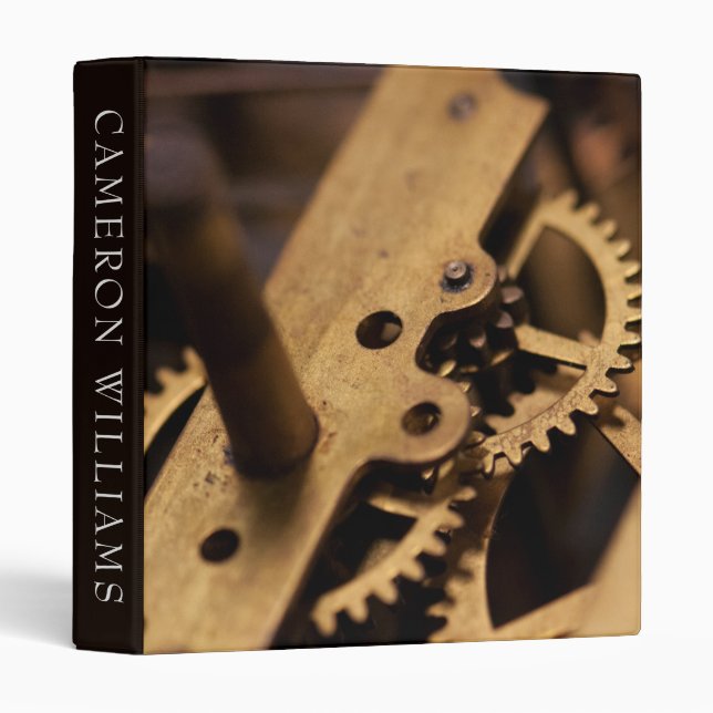 Add Your Name | Antique Watch Internal Parts Binder (Front/Spine)