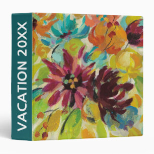 Add Your Name   Autumn Joy Flowers Binder