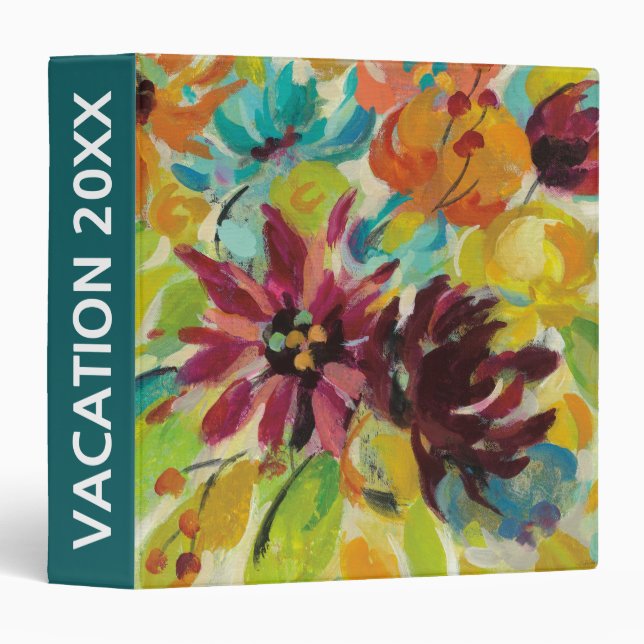 Add Your Name | Autumn Joy Flowers Binder (Front/Spine)