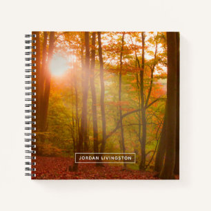 Add Your Name Autumn Splendour Notebook