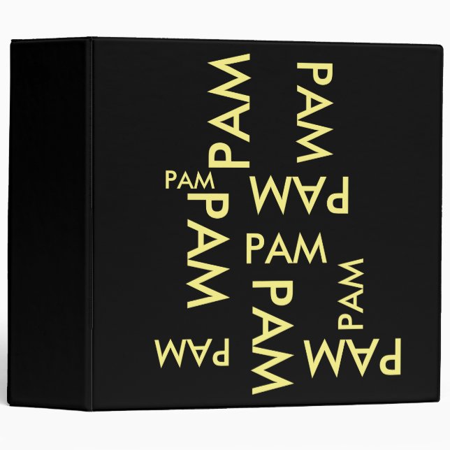 Add your name binder (Front/Spine)