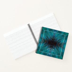 Add Your Name Bird Of Paradise Fractal Feather Notebook