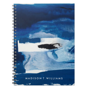 Add Your Name   Blue Amore II Notebook