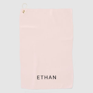 Add Your Name   Blush Pink Golf Towel