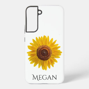 Add Your Name Bright Yellow Sunflower Samsung Case