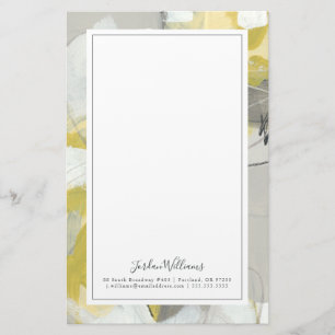 Add Your Name   Citron Mist Stationery