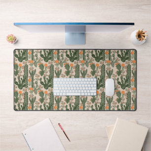Add Your Name   Colorful Cactus Pattern Desk Mat