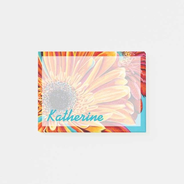 Add Your Name | Colour Bursts II Post-it Notes (Front)